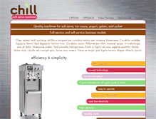 Tablet Screenshot of chillsoftservemachines.com